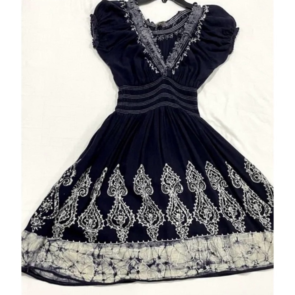 Advance Apparels Blue Tye Dye Rare Dress